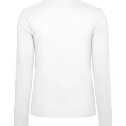 Frauen V-Ausschnitt Langarmshirt