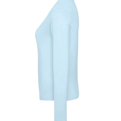Frauen V-Ausschnitt Langarmshirt