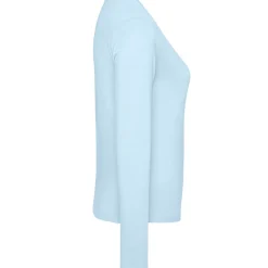 Frauen V-Ausschnitt Langarmshirt