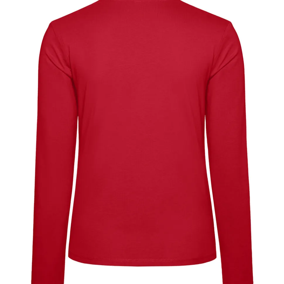 Frauen V-Ausschnitt Langarmshirt