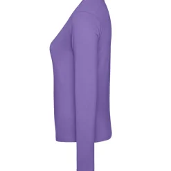 Frauen V-Ausschnitt Langarmshirt