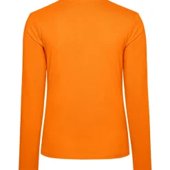 Frauen V-Ausschnitt Langarmshirt