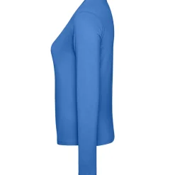 Frauen V-Ausschnitt Langarmshirt