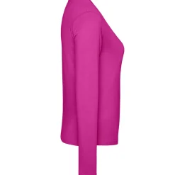 Frauen V-Ausschnitt Langarmshirt