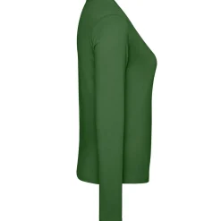 Frauen V-Ausschnitt Langarmshirt