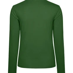 Frauen V-Ausschnitt Langarmshirt