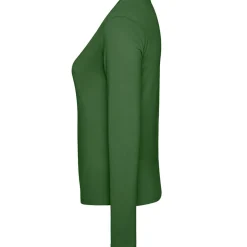 Frauen V-Ausschnitt Langarmshirt