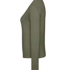 Frauen V-Ausschnitt Langarmshirt
