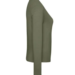 Frauen V-Ausschnitt Langarmshirt