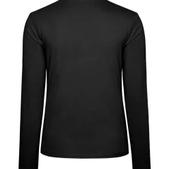 Frauen V-Ausschnitt Langarmshirt