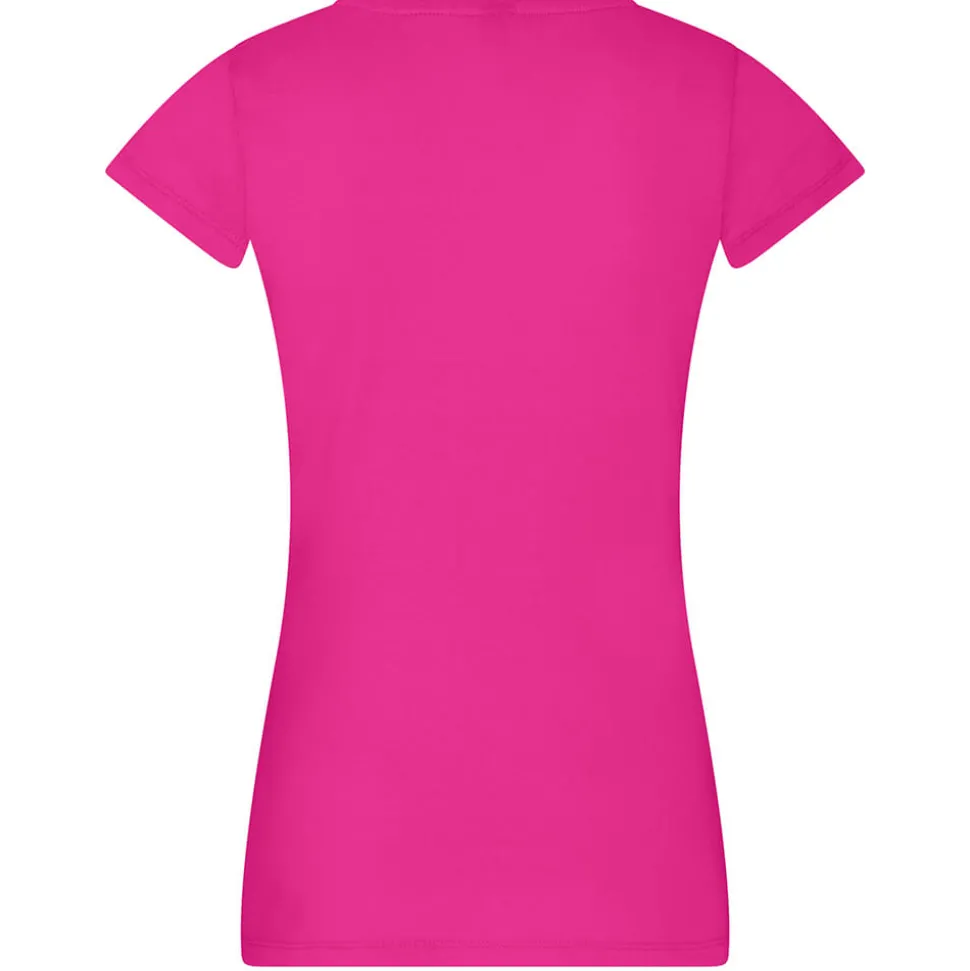 Frauen V-Ausschnitt T-Shirt Moon