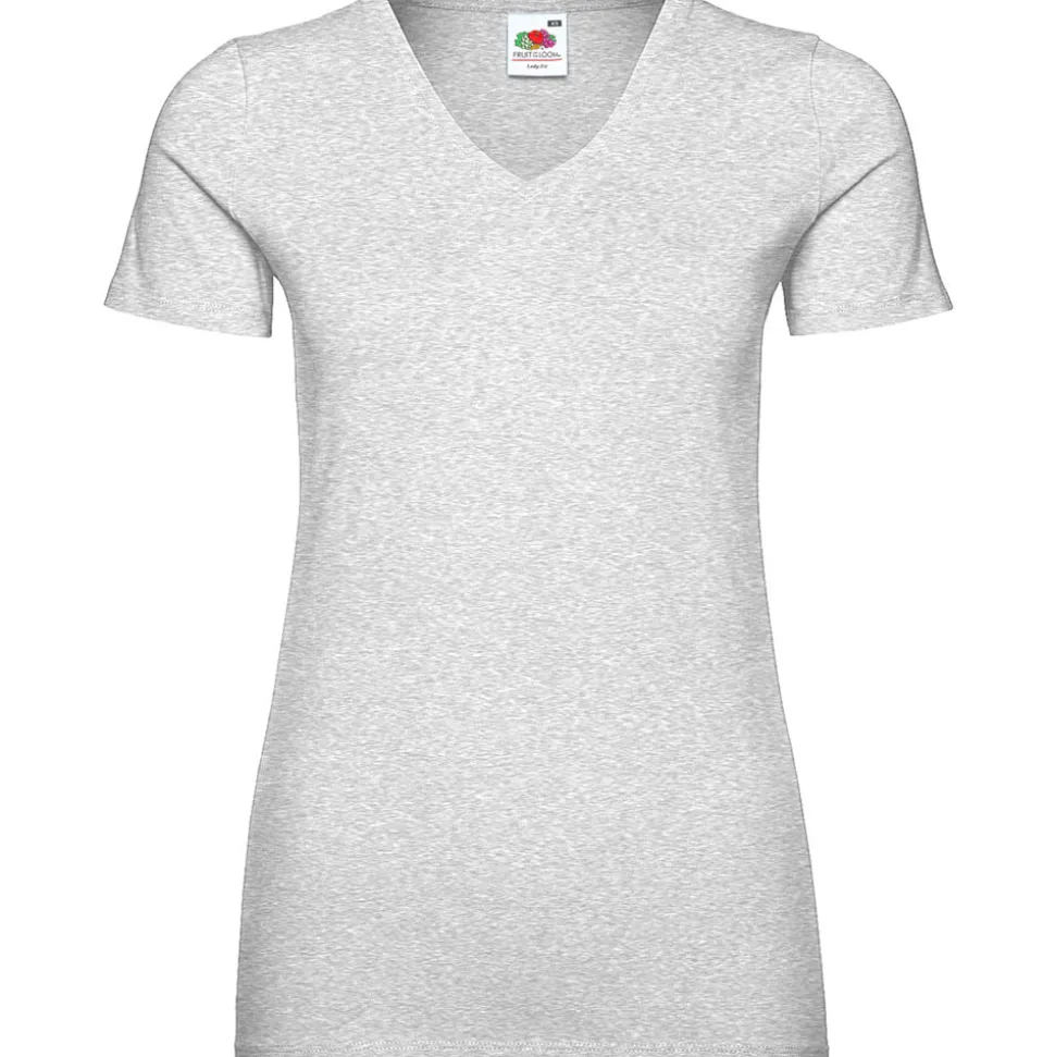 Frauen V-Ausschnitt T-Shirt Valueweight
