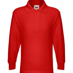 Kinder 65/35 Langarm Poloshirt