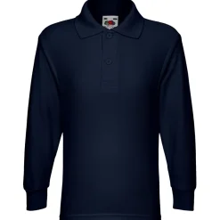 Kinder 65/35 Langarm Poloshirt