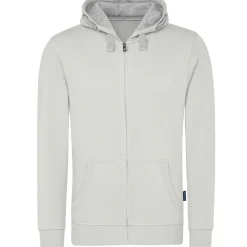 Männer Kontrast Kapuzen-Sweatjacke in Übergröße - Fair4All