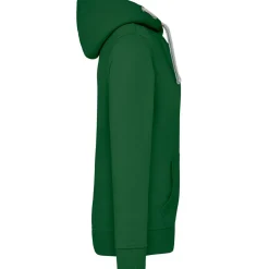 Männer Kontrast Kapuzen-Sweatjacke in Übergröße - Fair4All