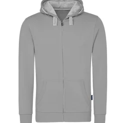 Männer Kontrast Kapuzen-Sweatjacke - Fair4All