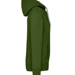 Männer Kontrast Kapuzen-Sweatjacke - Fair4All