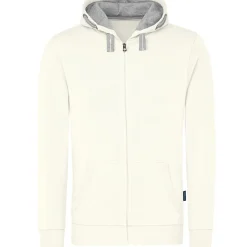 Männer Kontrast Kapuzen-Sweatjacke - Fair4All