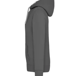 Männer Kontrast Kapuzen-Sweatjacke - Fair4All