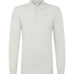 Männer Langarm Fein-Piqué Poloshirt 180