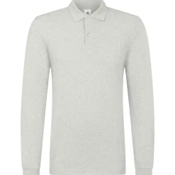 Männer Langarm Fein-Piqué Poloshirt 210