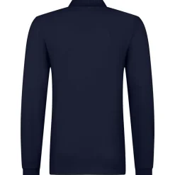 Männer Langarm Fein-Piqué Poloshirt 210