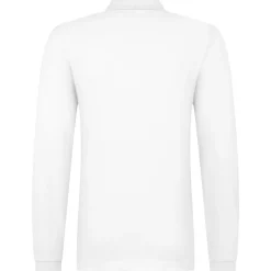 Männer Langarm Fein-Piqué Poloshirt 210