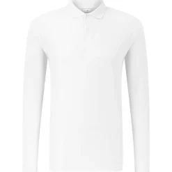 Männer Langarm Piqué Poloshirt ID.001 in Übergröße
