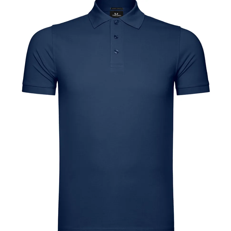 Männer Luxury Stretch Poloshirt in Übergröße