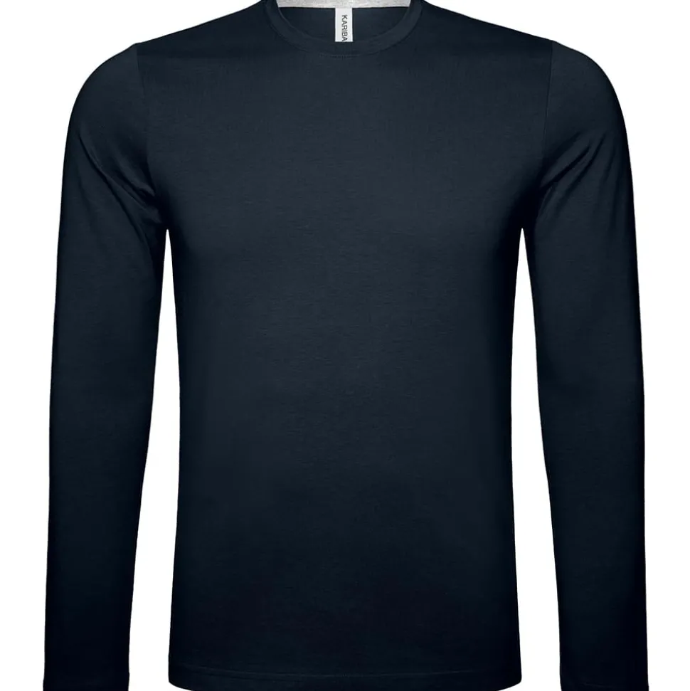 Männer Rundhals Langarmshirt in Übergröße