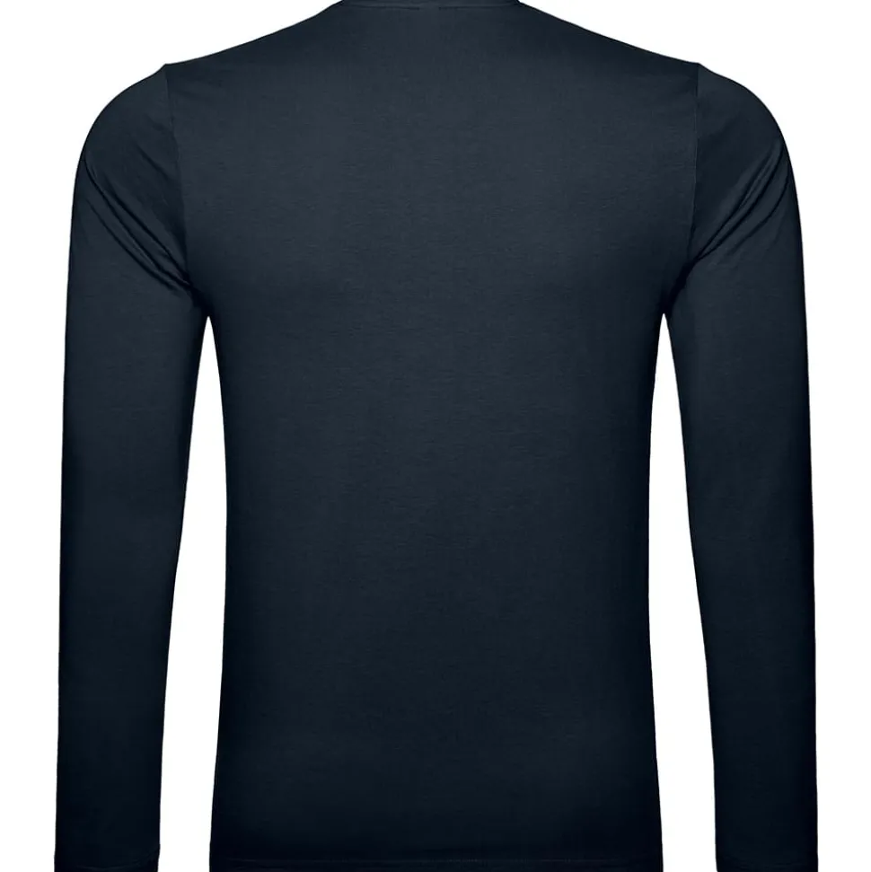 Männer Rundhals Langarmshirt in Übergröße
