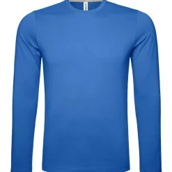 Männer Rundhals Langarmshirt in Übergröße