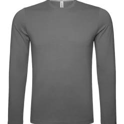 Männer Rundhals Langarmshirt in Übergröße