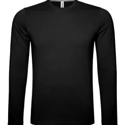 Männer Rundhals Langarmshirt in Übergröße