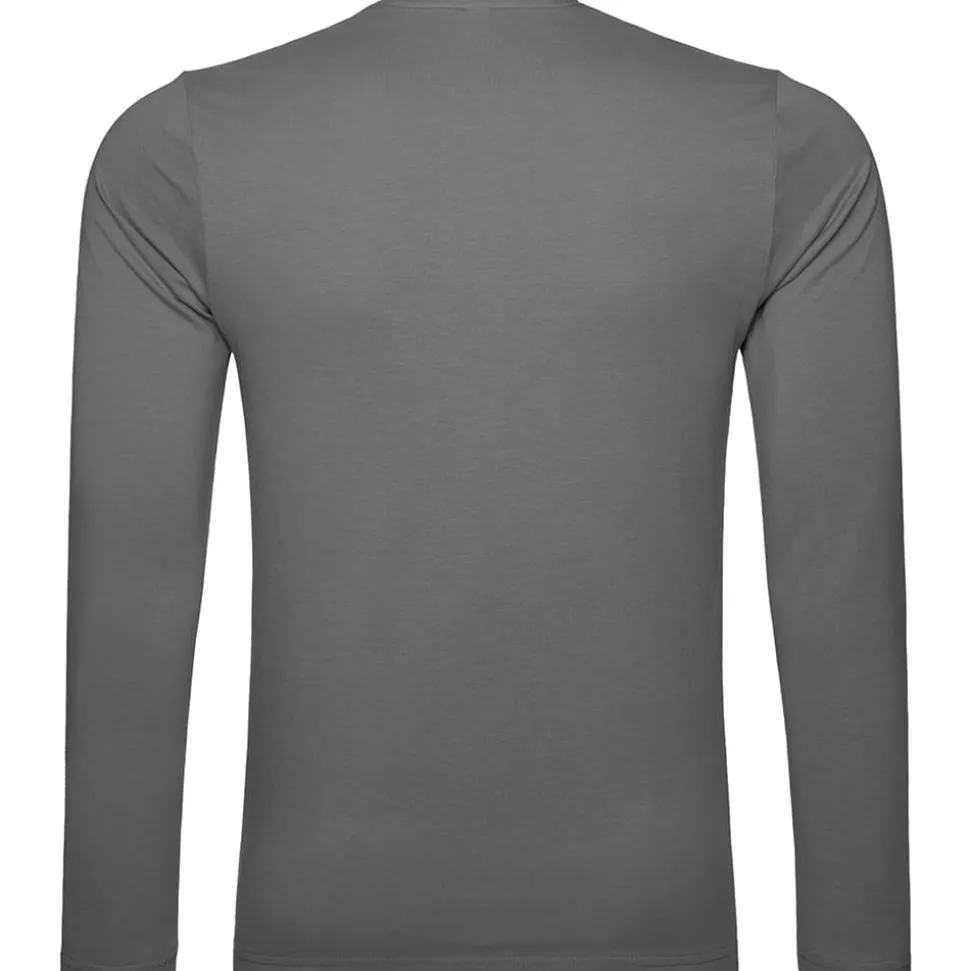 Männer Rundhals Langarmshirt