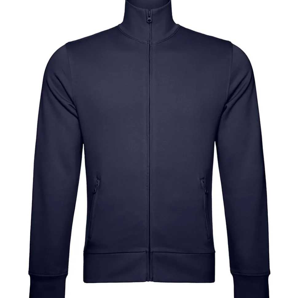 Männer Sweatjacke Stand-Up Collar in Übergröße