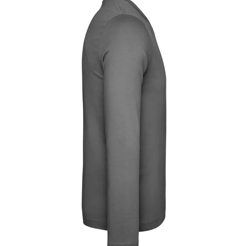 Männer V-Ausschnitt Langarmshirt in Übergröße