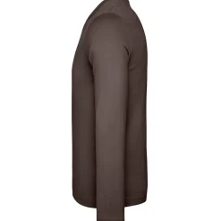 Männer V-Ausschnitt Langarmshirt in Übergröße
