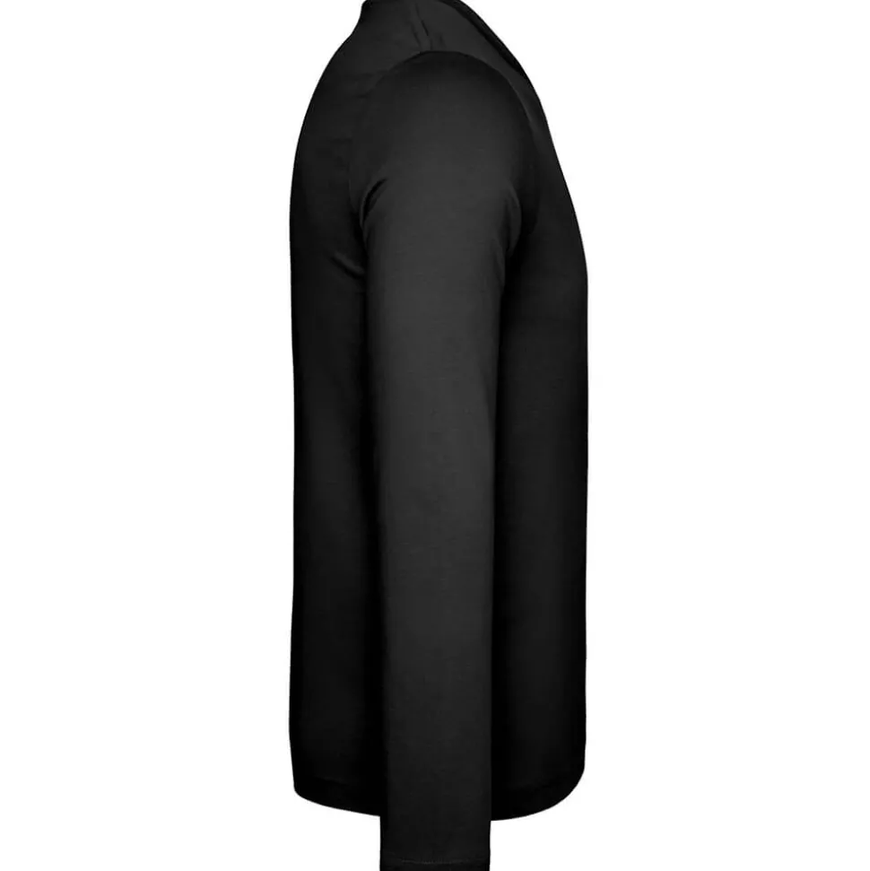 Männer V-Ausschnitt Langarmshirt in Übergröße