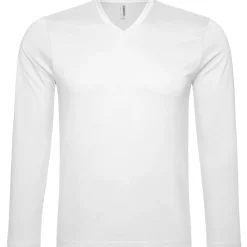 Männer V-Ausschnitt Langarmshirt