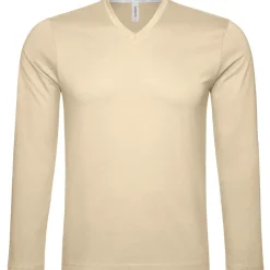 Männer V-Ausschnitt Langarmshirt