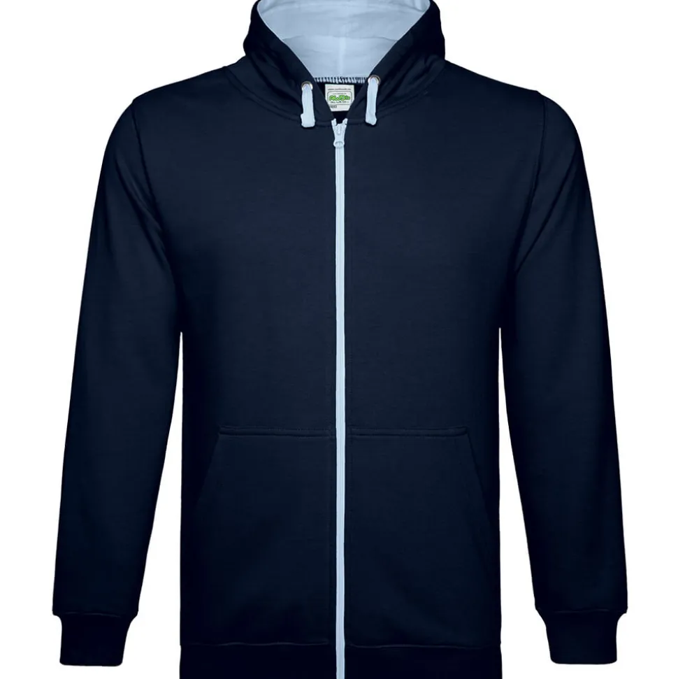 Unisex Varsity Kapuzen-Sweatjacke Zoodie